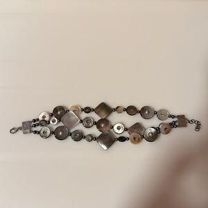 Lucas Lameth LUC .925 MOP 3 Strand Bracelet